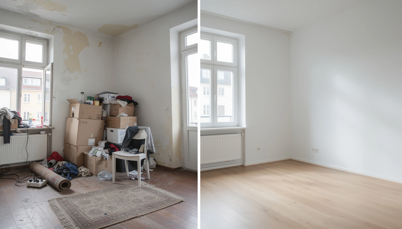 Messie Wohnung vorher nachher Bodensee - Entrümpelung Kosten ab 50 Euro pro qm